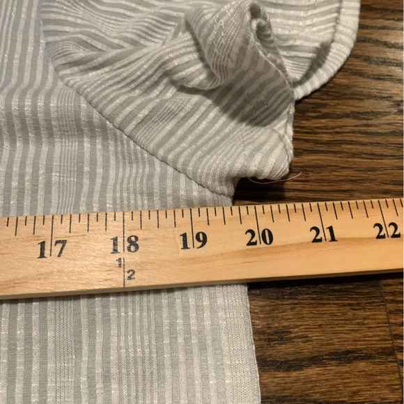 French Laundry Tie Front Short Flutter Sleeve Top Large White - Picture 4 of 6